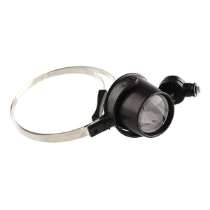 15X Head Band Eye Led Magnifier Loupe Jewelers Circuit Magnifying Glass Watch Watchmakers