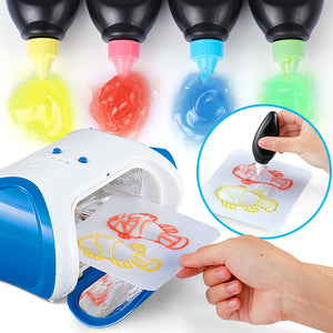 DIY 3D Magic Machine Printer Enlighten Painting Draw Kids Developmental Toy Gift