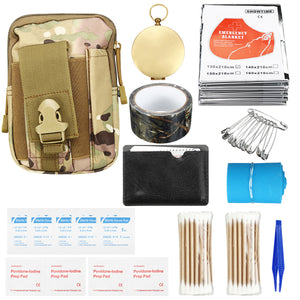 185Pcs Survival Tools Kit Emergency Survival Kit Multi-Tools First Aid Supplies Survival Gear EDC Gadget Tool Set  for Camping Hiking Hunting SOS