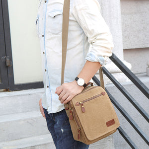 Men Canvas Handbag Ipad Bag Outdoor Crossbody Bag