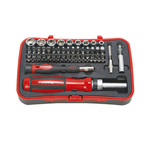 65Pcs Precision Screwdriver Ratchet Wheel Screwdriver Kits Chrome Vanadium Bits Repair Tools