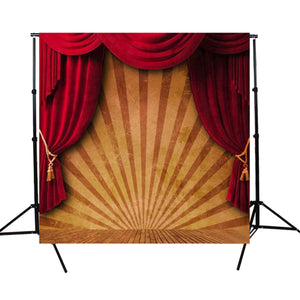 10x10FT Circus Red Curtain Stage Photography Backdrop Studio Prop Background