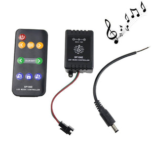 9 Keys Music Controller for WS2811 WS2812B LED Strip Light with DC Male Wire DC5V-12V