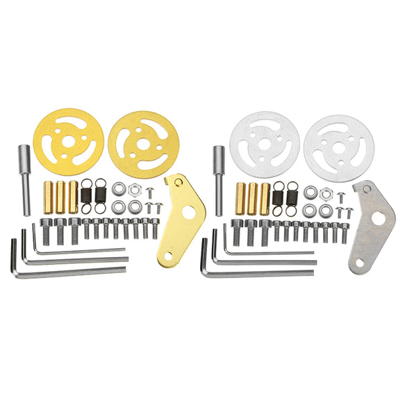 Left Type 36*19mm Silver or Gold Shock Absorption Wheel With M4 Screws for Smart Robot Car