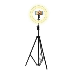 Portable Ring Light Tripod Stand Live Selfie Stick Holder USB Jack With Fill Light for Mobile Phones