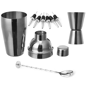 9Pcs 500ML Cocktail Shaker Set Maker Mixer Martini Spirits Bar Bartender Kit