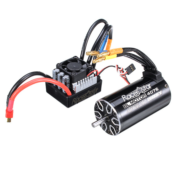 Racerstar 4076 Brushless Waterproof Sensorless Motor 2000KV 120A ESC 1/8 Cars RC Car Parts