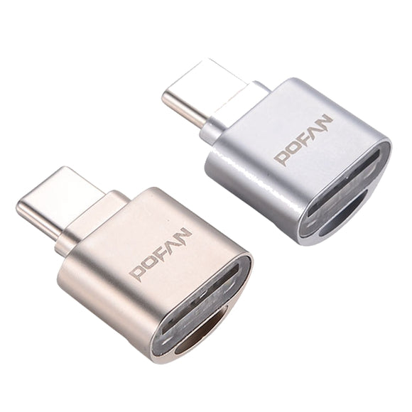 POFAN Type C USB 3.1 TF Card Reader OTG For Smart Phone Tablet Macbook