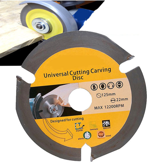 Drillpro 125mm 3T Circular Saw Blade Multitool Grinder Saw Disc Carbide Tipped Wood Cutting Disc