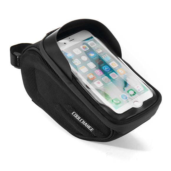 CoolChange Waterproof Bike Bag Frame Phone Holder Motorcycle Cycling GPS Bag 6inch/6.2inch Touch Screen