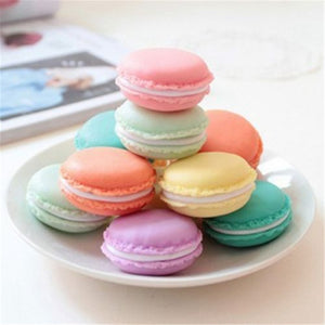 Cute Candy Color Macaron Mini  Birthday Gift Box Waterproof Storage Jewelry Rings Pill Box