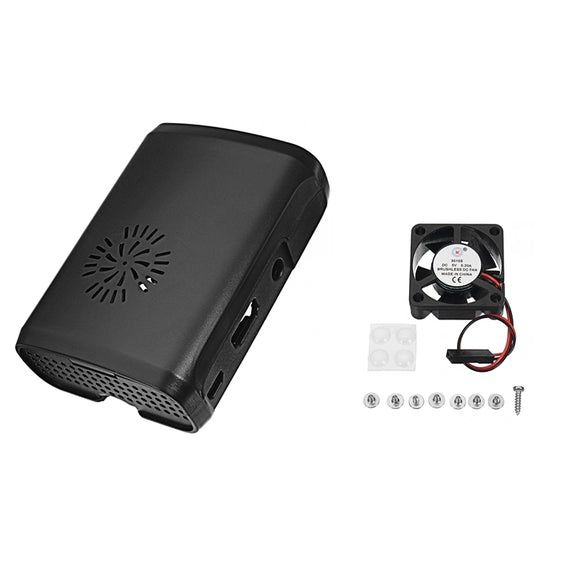 SunFounder Premium Black ABS Protective Case With Cooling Fan For Raspberry Pi 3/2/Model B