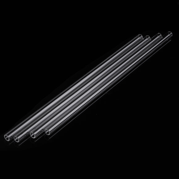 4Pcs 250mm OD 7mm 1.5mm Thick Wall Borosilicate Glass Blowing Tubes