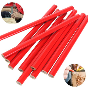 10pcs 175mm Carpenter Pencils for DIY Builders Joiners Woodworking Craft Stationery