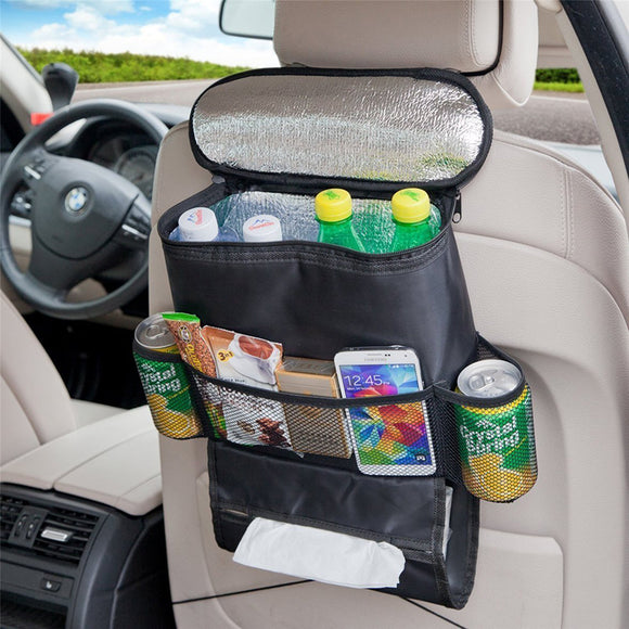 KCASA KC-KS03  Car Storage Bag Food Beverage Paper Towels Organizer Container  Picnic Lunch Dinner B