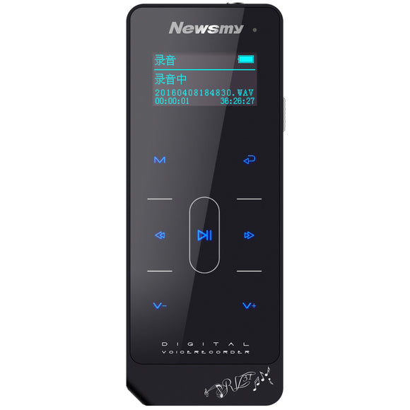 Newsmy RV31 8GB Touch Panel FM Radio Receiver A to B Repeat Voice Recorder