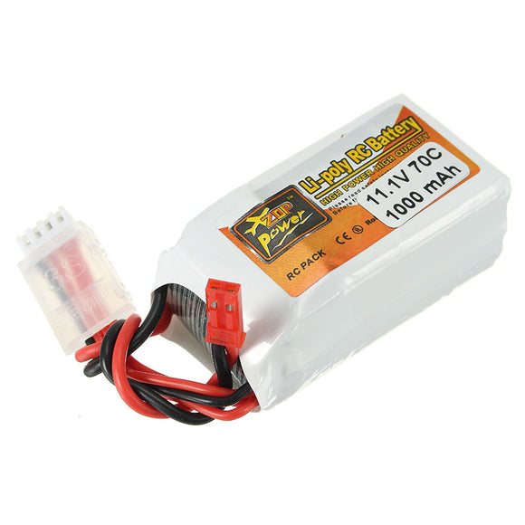 ZOP Power 11.1V 1000mAh 70C Lipo Battery JST Plug