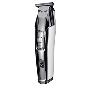 KM-5027 Cordless Rechargeable Hair Clipper LCD Hair Trimmer Hair Cutting Kits