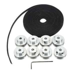 8Pcs GT2 Pulley 40 Teeth 5mm Bore 5M Belt For 3D Printer RepRap Prusa