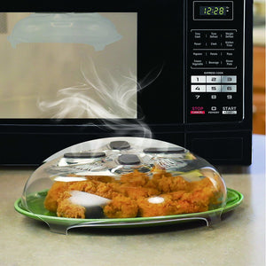 Microwave Hover Anti-Sputtering Cover New Food Splatter Guard Microwave Splatter Lid with Steam Vent