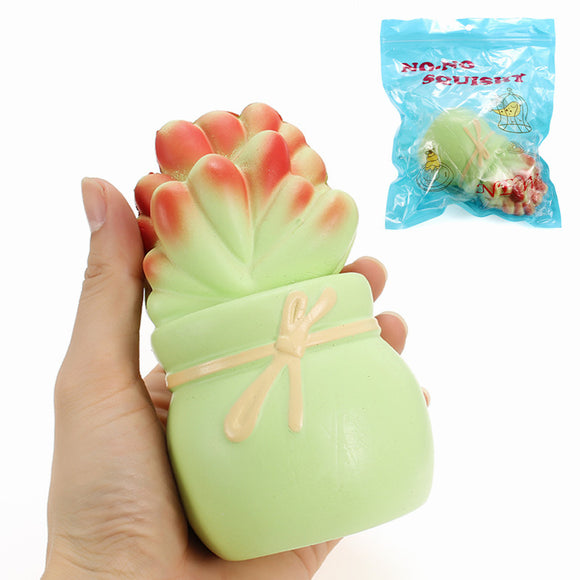 NO NO Squishy Succulent Plant Fleshiness Slow Rising With Packaging Collection Gift Decor Toy