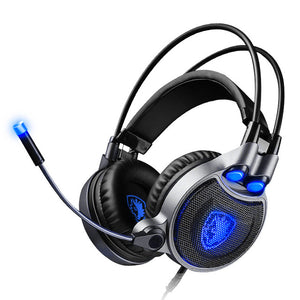 SADES R1 Virtual 7.1 Surround Sound Vibration Gaming Over Ear Headset Headphone