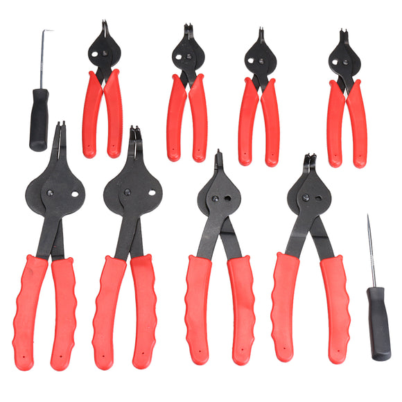 11pcs Snap Ring Plier Set Mechanic Pro Universal Internal External Circlip Pliers