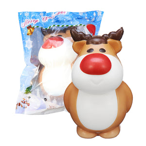 Cooland Christmas Reindeer Squishy 14.28.49.2CM Soft Slow Rising With Packaging Collection Gift