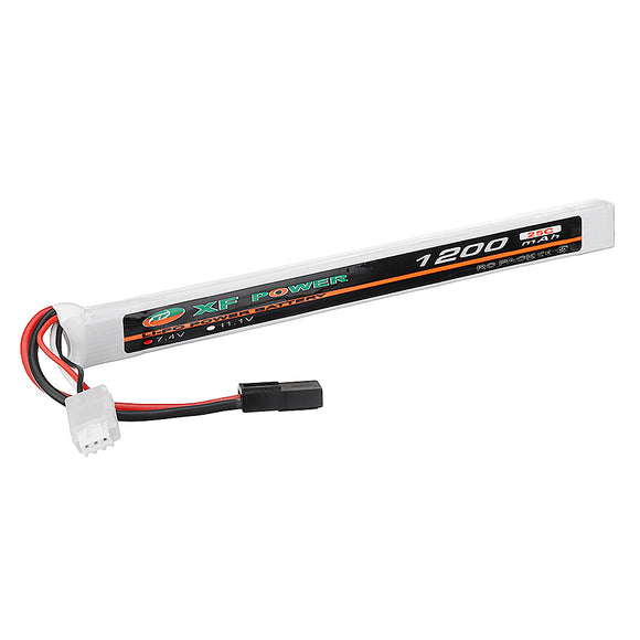 XF POWER 7.4V 1200mAh 25C 2S Lipo Battery Small Tamiya Plug