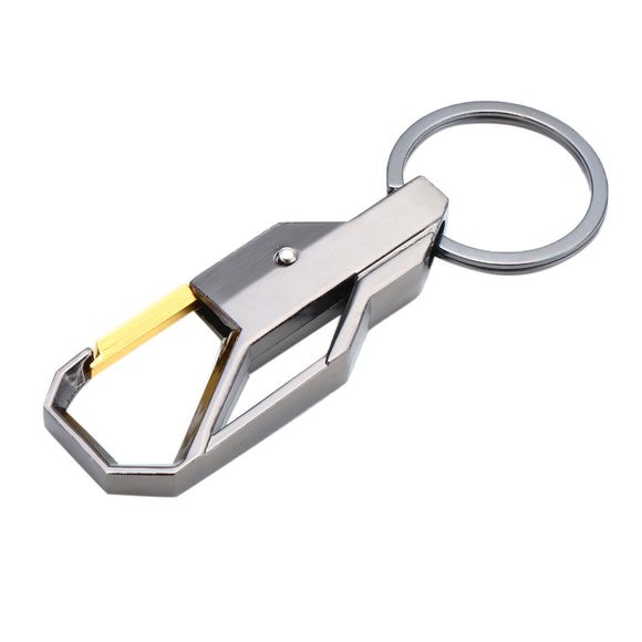 Buckle Carabiner Keychain Car Motorcycle Key Ring Clip Hook Metal Outdoor