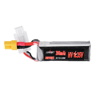 URUAV 7.6V 300mAh 80C/160C 2S HV 4.35V Lipo Battery XT30 Plug for BETAFPV Whoop Quadcopter