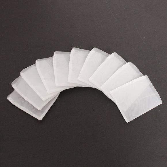 10pcs 90u Rosin Extraction Press Heat Filter Bags Nylon White 63.5 x 76mm