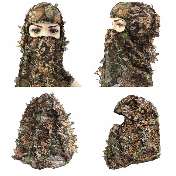 Hunting Camping Hiking Cycling Tactical Camouflage Military Fan Headgear Sets of Collar Hat Face Ma