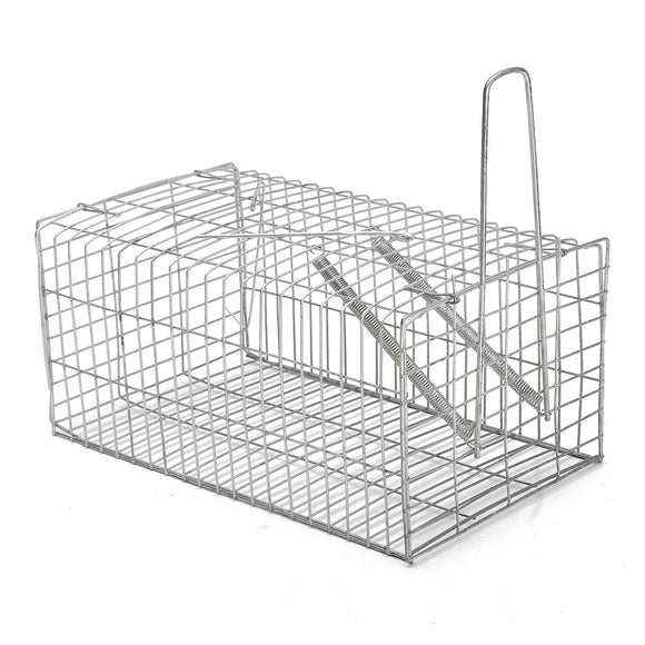 Rat Trap Cage Animal Pest Rodent Mice Mouse Control Live Bait Catch Silver