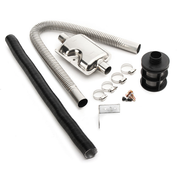 24mm Exhaust Silencer & 25mm Filter Exhaust and Intake Pipe for Air Diesel Heater Accessories