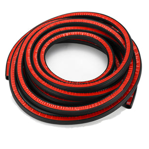 8M Capillary Groove Big D Shape Moulding Trim Rubber Strip Door Weather Strip