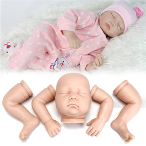 Unpainted Reborn Doll Kit Soft Vinyl Full Limb Anatomically Sleeping Baby Doll