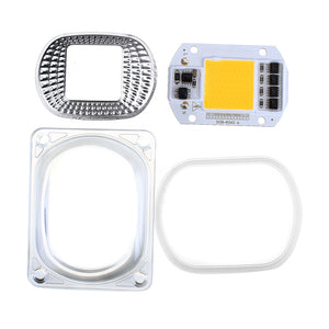 5pcs High Power 50W Warm White LED COB Light Chip with Lens for DIY Flood Spotlight AC220V