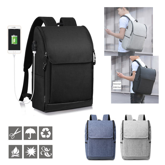 Anti-Theft Backpack with USB Charge Port Waterproof Laptop Travel Rucksack School Bag