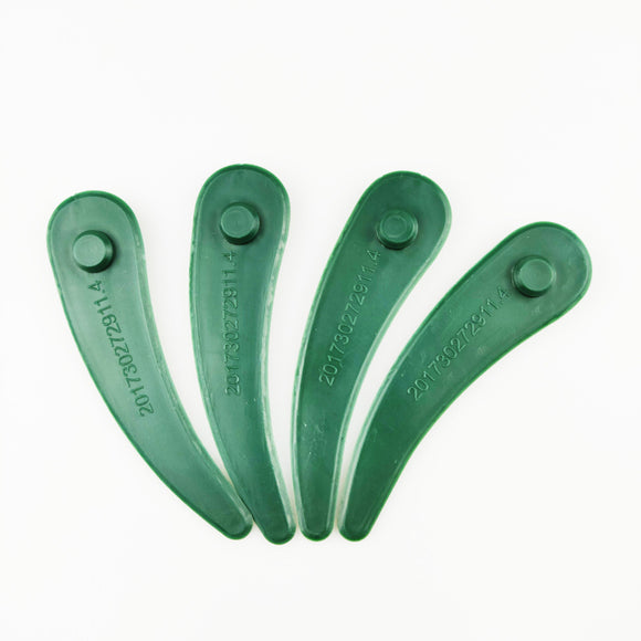 10pcs Plastic Blade Grass Trimmer Lawnmower Blades