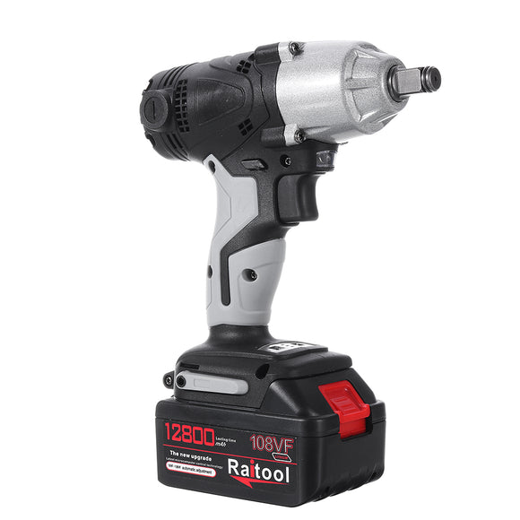 Raitool 108VF 12800mAh Lithium-Ion Battery Cordless Electric Impact Wrench Drill Driver Kit W/ 1 or 2 Battery