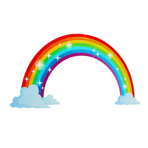 Multicoloured Rainbow Wall Sticker Kids Bedroom Nursery Decals Vinyl Wall Decor