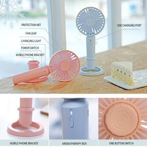 Portable Handheld Mini USB Desk Small Fan 3 Cooling Wind Speed Outdoor Travel