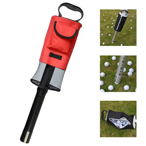 Portable Golf Ball Picker Pick-Ups Retrievers Pocket Storage Bag Scooping Device