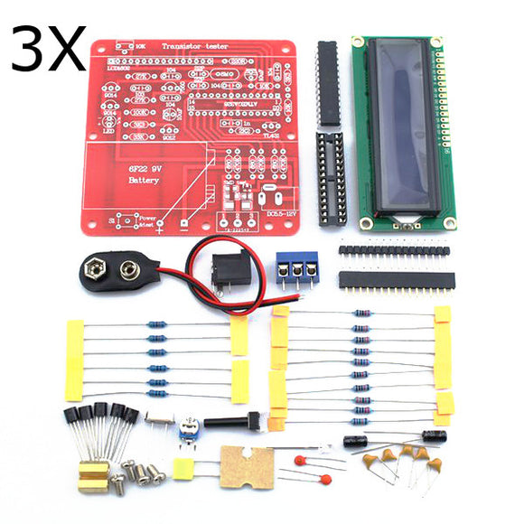 3Pcs Original Hiland DIY Multifunction Transistor Tester Kit For LCR ESR  PWM Generator M328