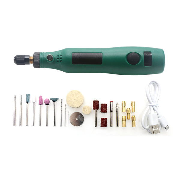 3.6V 7000-15000 r/min Cordless Electric Grinder USB Engraving Pen Grinding Milling Polishing Rotary Tool