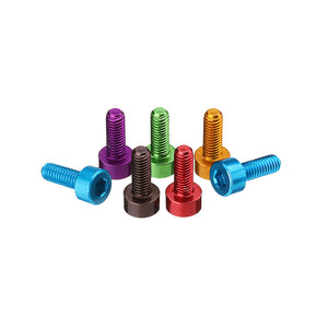 Suleve M3AH11 10Pcs M38mm Hex Socket Screw M3 Cap Head Bolt 7075 Aluminum Alloy Multicolor