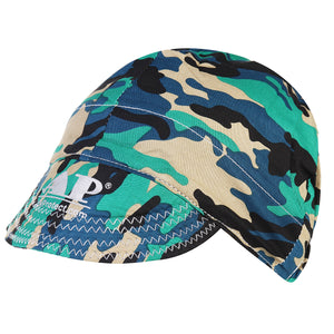 Adjustable Elastic Welding Welders Hat Cap Sweat Absorption Cotton Army Camouflage Summer