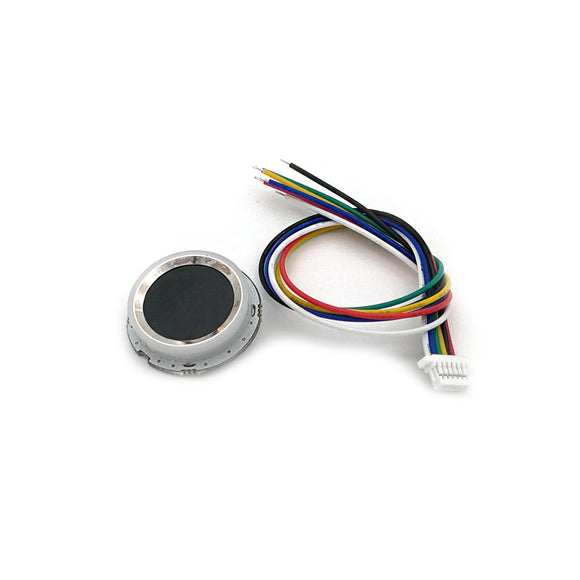 R502-A Capacitive Fingerprint Reader Module Sensor Scanner Small Thin Circular Ring LED Control DC3.3V MX1.0-6pin