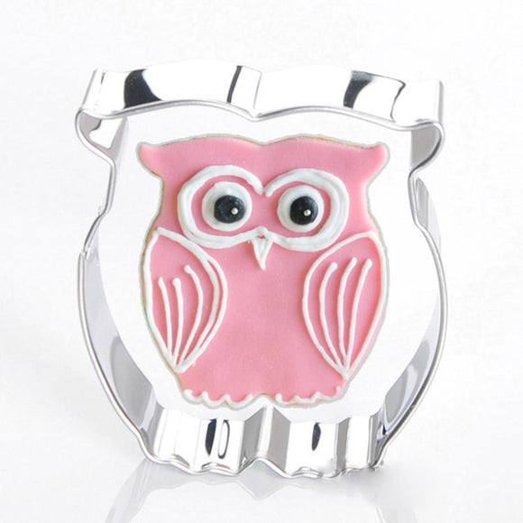 Owl Shape Stainless Steel Cookie Cutter Fondant Cake Mold